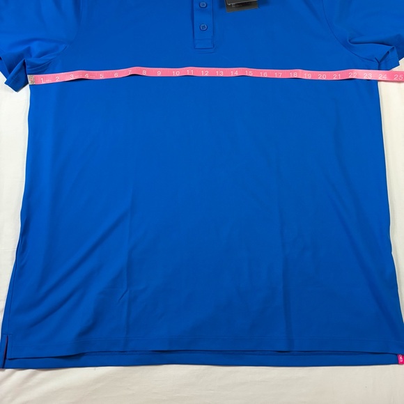 GFORE Rib Gusset Tech Pique Golf Polo RACER Blue Men’s Size XL - Picture 2 of 6